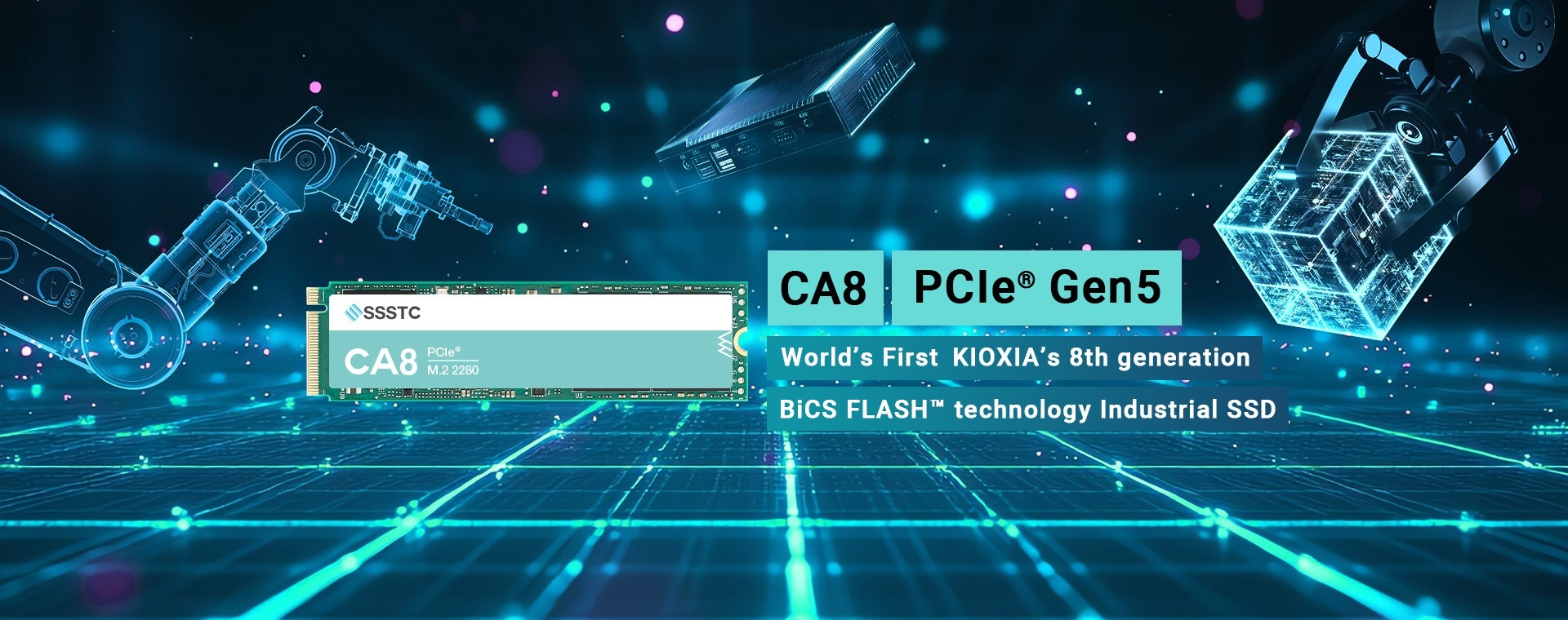 CA8 PCIe® 5.0 Industrial SSD