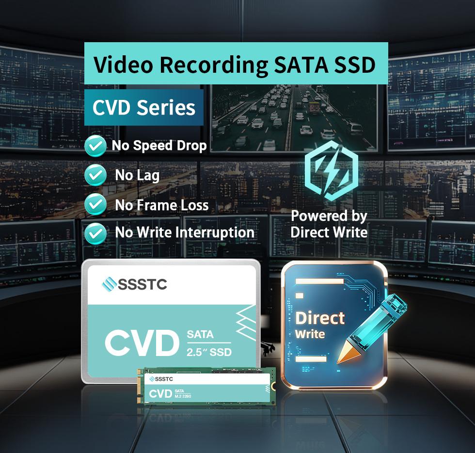 SSSTC Launches Video Recording SATA SSD for Stable, Uninterrupted Performance